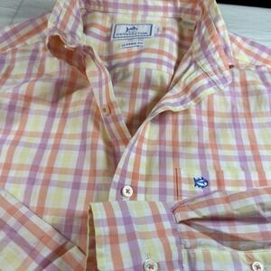 Southern Tide Classic Fit Long Sleeve Pastel * Size Small * Button Up * Logo